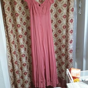 Pink maxi dress